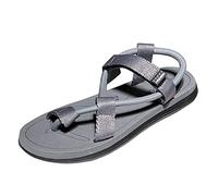 Generisch Men's Sandals Leisure Beach Shoes Cross-border Breathable Robust Waterproof Non-Slip Outdoor Holiday Comfortable, gray, 11 UK
