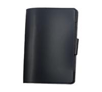 Generisch Men's Scorecard Holder, Accessory Bag Made of Leather, Unfolded Around 22.2 x 12 cm, Close 16 x 12 cm, Black/Brown1, black, see description, See description