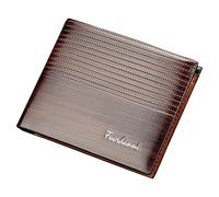 Generisch Men's Short Fashion Simple Embossed Wallet with Cards Practical Gift for Father's Day Wallets Women Light Blue, coffee, standard size