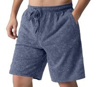 Generisch Men's Shorts, Terry Towelling Shorts, Lightweight Summer Shorts, Running Shorts, Fashion Shorts, Baggy Jogging Shorts, Casual Beach Shorts, Leisure Shorts, Motorcycle Trousers, gray, L
