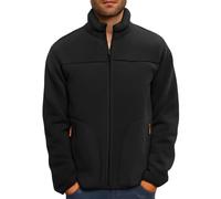 generisch Men's Slim Fit Fleece Jacket with Stand-Up Collar, Mountain Jacket, Sweat Jacket, Without Hood, Leisure Jacket for Men, Pullover with Zip, Winter Coat, Regular Fit, Cardigan, Autumn Winter