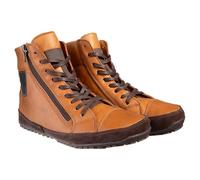 Generisch Men's Snow Boots Lined Waterproof - Winter Boots with Zip Ankle Boots with Laces Leather Boots Vintage Outdoor Shoes Plain Classic Hiking Boots for Men, khaki, 5 UK