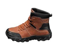 Generisch Men's Snow Boots, Warm Lined Ankle Boots with Laces, Cushioning, Thick Sole, Hiking Shoes, Waterproof Winter Boots, Lace-Up Shoes for Trekking and Outdoor Activities
