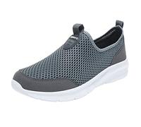 Generisch Men's Sports Shoes, Fashionable Pattern, Mesh, Breathable, Lightweight, Comfortable Sole, Casual Sports Shoes, Men's Business Shoes, darkgray, 10 UK