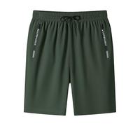 Generisch Men's Sports Shorts for Everyday Use, Outdoor Activities, Comfortable Fit, Versatile, Simple Design, Perfect for Spring, Summer, Men's Tracksuit Short, Green, 5XL
