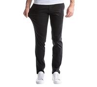 Generisch Men's Sports Trousers Long Classic Wrinkle Resistant Veneer Chino Trousers for Men with Flat Trousers for Mature Men with Straight Leg Men's Casual Trousers Stretchy, black, XL