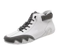 Generisch Men's Sporty Trainers, Basketball Shoes, Sports Shoes, Trekking Shoes, Walking Shoes, Sports & Outdoor Shoes, Sporty Design, Orthopaedic, Laces, Breathable, gray, 10 UK