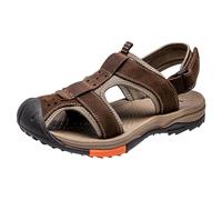 Generisch Men's Summer Beach Sandals, Outdoor Sandals, Closed Beach Shoes, Quick-Drying Summer Sandals, Lightweight Sandals, Breathable Aqua Shoes, Casual, Comfortable Sandals, brown, 12 UK