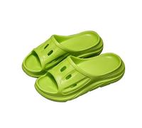 Generisch Mens Thick Sole Summer Outdoor Soft Sole Slip On Fashion Slippers, Green, 8 UK