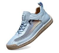 Generisch Men's Trainers Spring Non-Slip Hiking Fashion Lightweight Shoes Medium Older Pair, sky blue, 13.5 UK