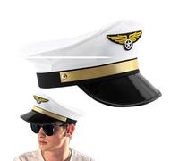 Generisch Men's Vintage Embroidered Pilot Hat Headwear