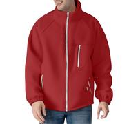 Generisch Men's Warm Winter Jacket, Fleece Jacket with Fleece Inside, Transition Jacket, Zip, Softshell Jacket, Stand-Up Collar, Leisure Jacket, Outdoor Sweat Jacket, Comfortable Thermal Jacket for
