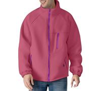 Generisch Men's Warm Winter Jacket, Fleece Jacket with Fleece Inside, Transition Jacket, Zip, Softshell Jacket, Stand-Up Collar, Leisure Jacket, Outdoor Sweat Jacket, Comfortable Thermal Jacket for