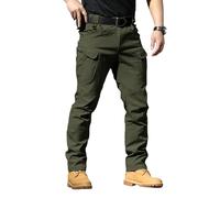 Generisch Men's Waterproof Tactical Trousers with Multi Pockets, Breathable, Windproof, Outdoor Trousers, Softshell Trousers, Lightweight Golf Trousers, Cargo Trousers, Quick-Drying Hiking Trousers