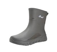 Generisch Men's Wellington Boots, Waterproof & Non-Slip Robust Rain Boots, Comfortable Breathable Work Shoes, Fishing Boots, Outdoor Trekking Shoes, Garden Boots, with Thick Sole Slip-On Boots, gray
