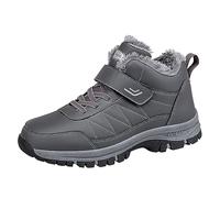 Generisch Men's Winter Boots with Short Shaft for Outdoor Activities Cold Season Snow Shoes as Warm Booties, gray, 7 UK