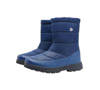 Generisch Men's winter shoes, without lacing, hiking shoes, men's lightweight mid-height, winter boots without zip, hiking boots, slip-on snow boots, non-slip, comfortable snow shoes, darkblue, 6 UK