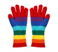 Generisch Men's Winter Thermal Knitted Gloves with Touchscreen Function - Warm Rainbow Gloves for Men and Women | Stretchy Thermal Gloves for Outdoor, Driving & Winter Sports