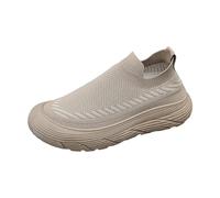 Generisch Men's Women's Slip-On Slip-On Slippers, Lightweight, Breathable Sports Shoes, Invisible Height Trainers, Comfortable Slip On Shoes, Mesh Casual Shoes, Wide Street Running Shoes, Walking