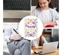 Generisch Mental Health Diary - Diary for Women with Flower Cover, Guided Emotion Planner for Personal Business Challenges, Life Focus, Emotional Management