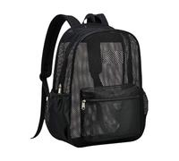 Generisch Mesh Backpack - Durable, Lightweight, Transparent Backpack, Versatile for Travel, Transparent with Padded Straps for School, College, Sports, Outdoor