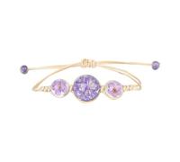 Generisch Message Women's Bracelet Classic Adjustable Bracelet Student Couple Friend Birthday Multiple Men Natural Natural Rings, one size, Glass