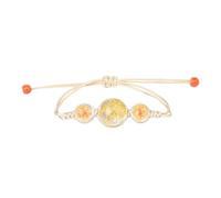 Generisch Message Women's Bracelet Classic Adjustable Bracelet Student Couple Friend Birthday Multiple Men Natural Natural Rings, one size, Glass