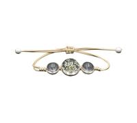 Generisch Message Women's Bracelet Classic Adjustable Bracelet Student Couple Friend Birthday Multiple Men Natural Natural Rings, one size, Glass