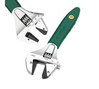 Generisch Metal Adjustable Wrench - Scale Marked Gland Nut Tool, Large Opening Pipe Wrench | High Carbon Steel Construction, Durable