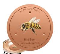 Generisch Metal Bird Bath Care Disc, 10 cm Design Water Cleaner, Bird Bath Cleaner Holder, Motif, Effective Cleaner for Yard, Patio, Feeding Station