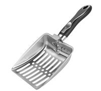 Generisch Metal Cat Litter Scoop, Heavy Duty Litter Box Cleaner, Large Wide Sifter Poop Shovel Tool, Comfortable for Kitten, Reptile, Terrarium, Pet Waste, Chicken Coop, Small Pets