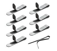 Generisch Metal Lunch Box Clips, 8-Compartment Cake Ring Holder, Stainless Steel Baking Accessories for Dessert Moulds, Muffins & Biscuits - for Household Kitchens, Beginners & Hobby Bakers