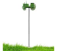 Generisch Metal Tractor Wind Chime - 85cm Iron Bright Rotating Garden Stake Outdoor Decoration | Wind Sculpture, Colourful Lawn Decoration, Flower Bed Display On The Patio
