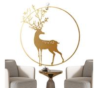 Generisch Metal Wall Decoration | Wall Decoration Deer Decoration Made of Metal - Modern Room Design in Country House Look for Living Room Kitchen Hallway Hotel & Home Accessories