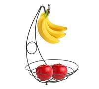 Generisch Metal Wire Counter Storage Basket, 39 x 27 x 7 cm, Vegetable Storage, Space-Saving Design, Fruit Bowls, Safe, Colourfast Material, Snack Container for Home