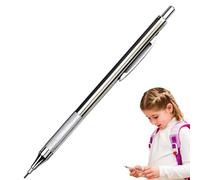 Generisch Metallic Mechanical Pencil - Stainless Steel Mechanical Pencil 0.3, 0.5, 0.9mm | Automatic Pen with Push Button, Precise Writing for Students, Engineers and Professional Draftsmen