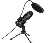 Generisch Microphone for PC, USB Microphone for Games, Intelligent Noise Cancellation for Vocal Recording, Voice Telephony, Remote Video Conferencing