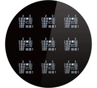 Generisch Microscope Resolution Test Chart Calibrated Plate Accuracy ±0.5 µm Up to 90% Transmittance for Industrial and Safety Applications
