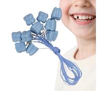 Generisch Milk Tooth Storage Box, Pack of 10 Tooth-Shaped Storage Boxes - Tooth Storage Box, for Storing Children's Teeth as a Keepsake for Home On the Go and