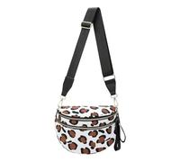 Generisch Milky Print Leopard Print Crossbody Bag Roomy Design Fits Must Have Items Plus Size Friendly Shoulder Strap Adjustable, a, 31x22cm