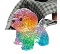 Generisch Mini Chiens en Résine - Ornement Mignon Arc-En- d'Art Moderne | Décorations de Petit Chien Pour Maison - Table Bureau Jardin Chambre Étagère Noël Anniversaire Pâques