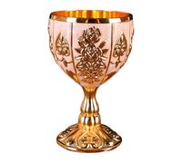 Generisch Mini Goblet Cup, Mini Goblet Glass - 30ml European Zinc Alloy Goblet Cup - Retro Ornaments for Home Bar Wedding Goblet Gift Wine Tumbler for Beer Cocktail Whiskey