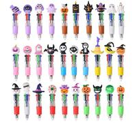 Generisch Mini Pens for Kids, 4-in-1 Rainbow Ballpoint Pen, Halloween Party Bags, Perfect as a Student Gift, Children's Birthday or School Party (25pcs Random)