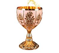 Generisch Mini Wine Goblet, Mini Goblet, 30ml Embossed Wine Liqueur Cup Zinc Alloy Wine Cup Beer Cocktail Whiskey Retro Ornaments for Home Bar Wedding Goblet Gift