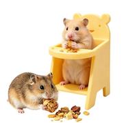 Generisch Miniature Chair for Hamsters, Cute Decorative Feeding Habitat for Small Animals, Cute Small Animal Habitat Decoration, for Hedgehogs, Chinchillas, Gerbils, Squirrels, Small Rodents