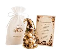 Generisch Miniature Gnome Figurine Motivational Desk Decoration with Card