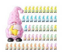 Generisch Miniature Gnome Figurines - Pack of 50 Festive PVC Ornaments for Easter | Home Garden Lawn Patio Farmhouse | Cute Little Gnomes for Indoor Outdoor