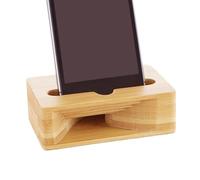 Generisch Mobile Phone Holder | 10 cm Mobile Phone Stand | Mobile Phone Holder | Powerless Sound Amplifier Made of Natural Wood for Sound Improvement for Music Lovers When Listening to Music on the