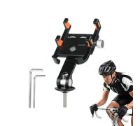 Generisch Mobile Phone Holder for Bicycle, Shock-Absorbent, Smartphone Holder, Bicycle, Made of Aluminium Alloy, Fully Adjustable Viewing Angle, Universal Handlebar Mount for All R