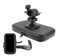 Generisch Mobile Phone Holder for Bicycles, Handlebar Mobile Phone Holder, Handlebar Mounted Mobile Phone Holder, Rotating Bicycle Phone Holder, Handlebar Mobile Phone Clamp with Waterproof Bag for